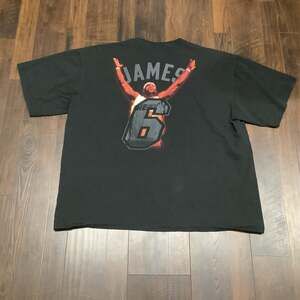 Majestic NBA LeBron James Miami Heat #6 Graphic T-Shirt
